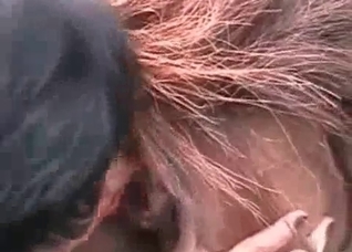 Filthy animal porn action with a brunette