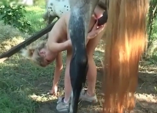 Filthy sex with a hot stallion