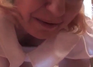 Sweet blowjob action with a doggy