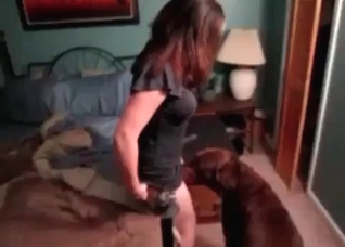 Stunning dog and a hot slut