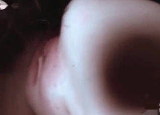 Filthy girl is having a nice dog