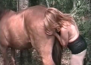 Outdoor sex with a brutal mare