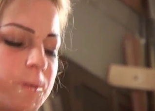 Slender blonde enjoys a hot horse