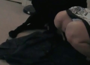Dark hound fucks her small vagina