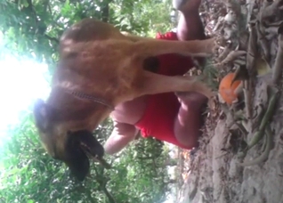 Fat guy with a large ass gets knotted by his dog