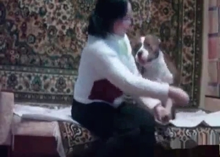 Awesome doggy is enjoying dirty bestiality