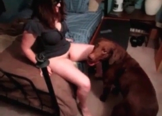 Stunning dog and a hot slut