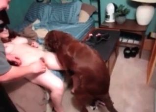 Stunning dog and a hot slut