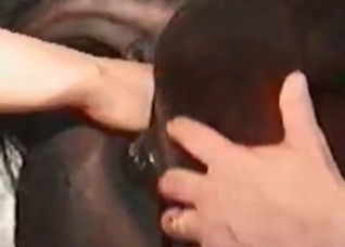 Astonishing brunette loves bestiality