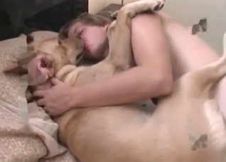 Zoophile fucks with a nice doggy