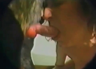 Juicy doggy is licking her vagina