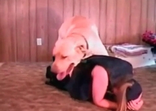 Lovely police doggy fucks a zoophile girl